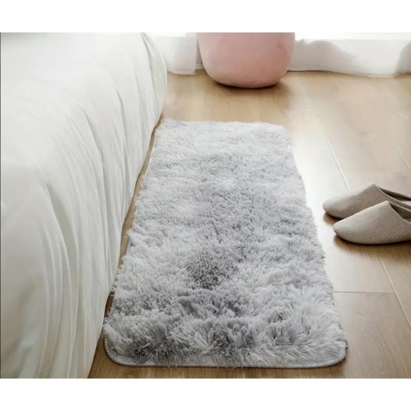 Soft Silk Wool Bedside Blanket Tie Dyed Cozy Sofa Coffee Table Throw