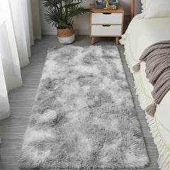 Soft Silk Wool Bedside Blanket Tie Dyed Cozy Sofa Coffee Table Throw