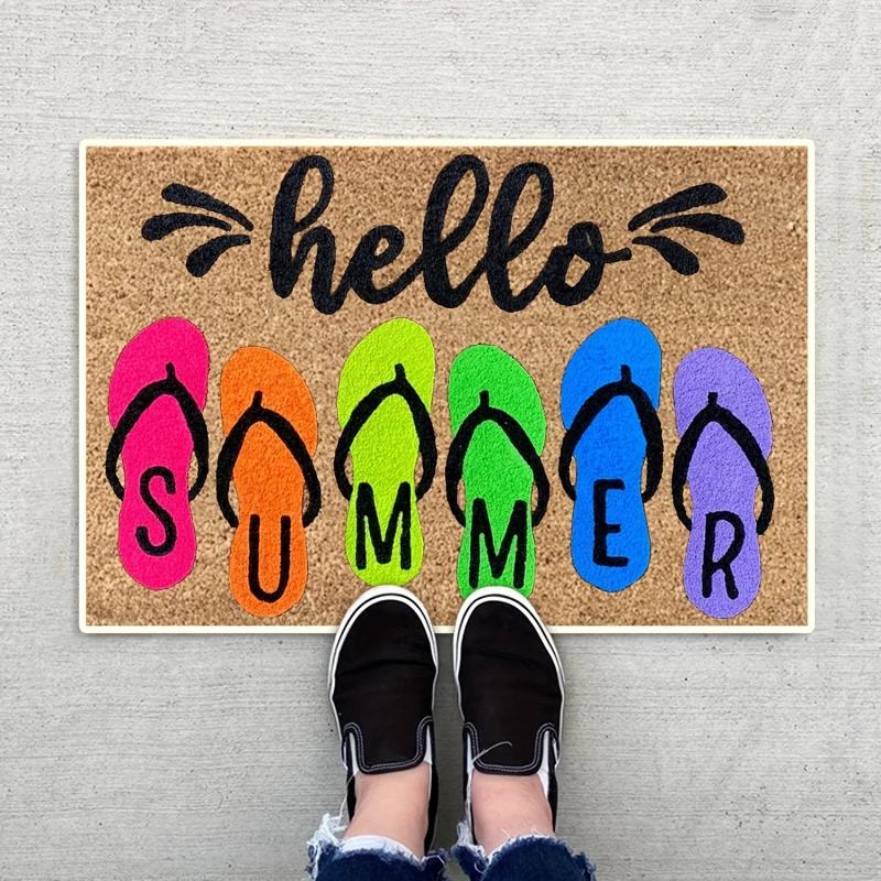 Non Slip Floor Mat Summer Fun Welcome Door Mat