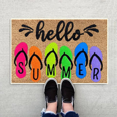 Non Slip Floor Mat Summer Fun Welcome Door Mat