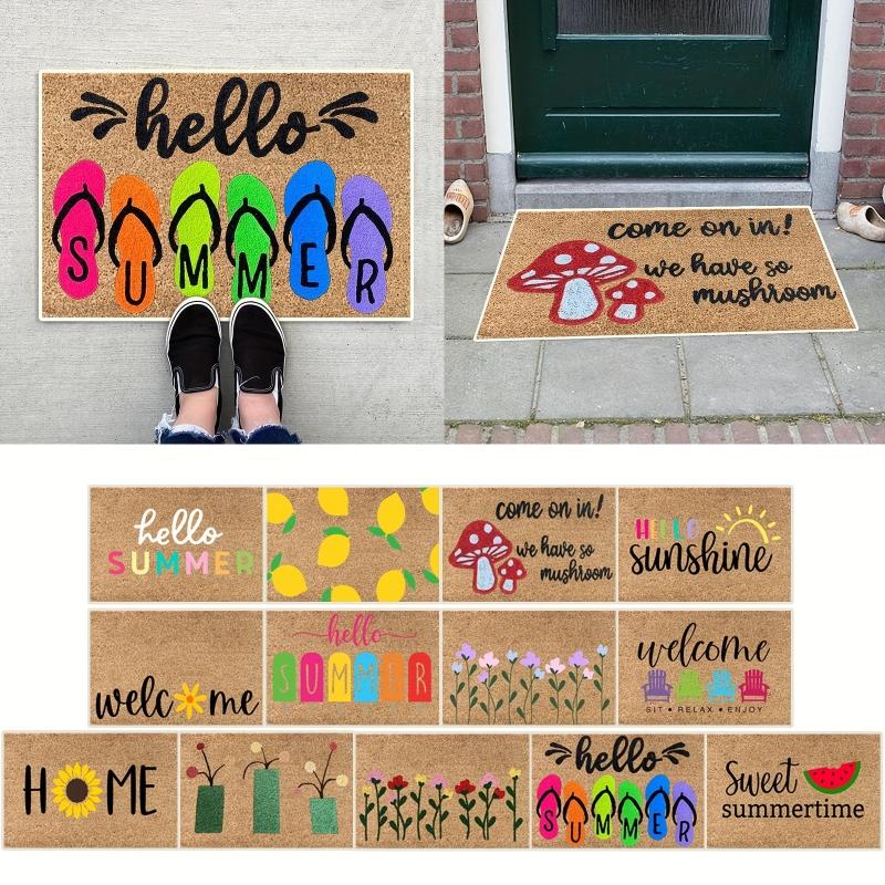 Non Slip Floor Mat Summer Fun Welcome Door Mat