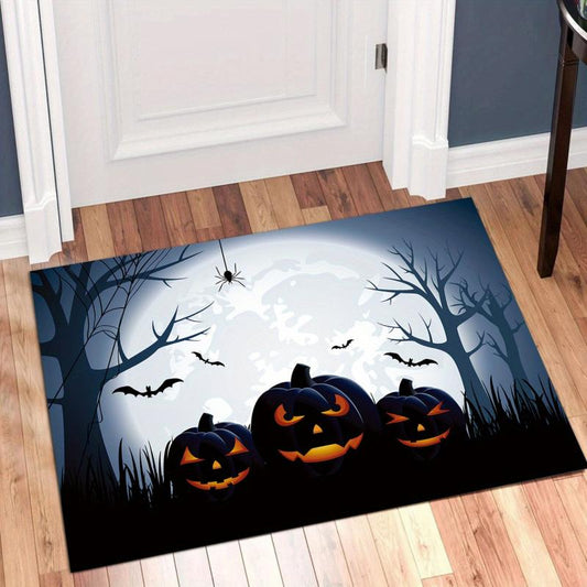 Halloween Pumpkin Area Rug Non-slip Soft Mat
