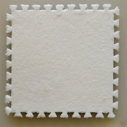 6pcs Plush Puzzle Foam Floor Mat Bay Window Mat Seat Mat Square