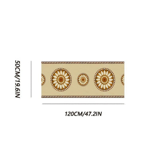 Artistic Moroccan Hallway Rug Soft Non Slip Washable Staircase Rug