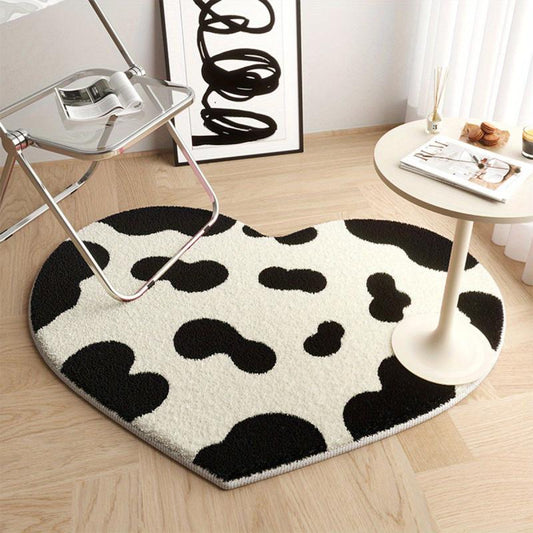 Heart Shaped Area Rug for Nursery and Living Room