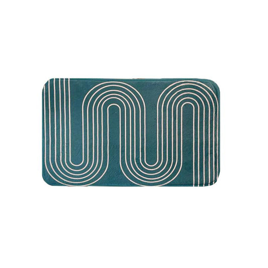 Striped Pattern Bathroom Mat Non slip Bath Rug