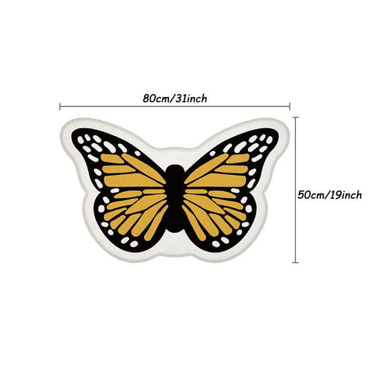 Children Bedroom Carpet Cartoon Butterfly Plush Rug Home Decoration