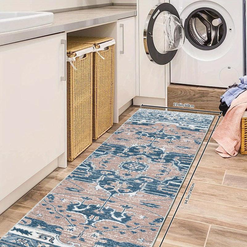 Vintage Persian 2'X10' Runner Rugs Boho Medallion Laundry Room Rug
