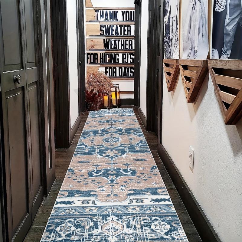 Vintage Persian 2'X10' Runner Rugs Boho Medallion Laundry Room Rug