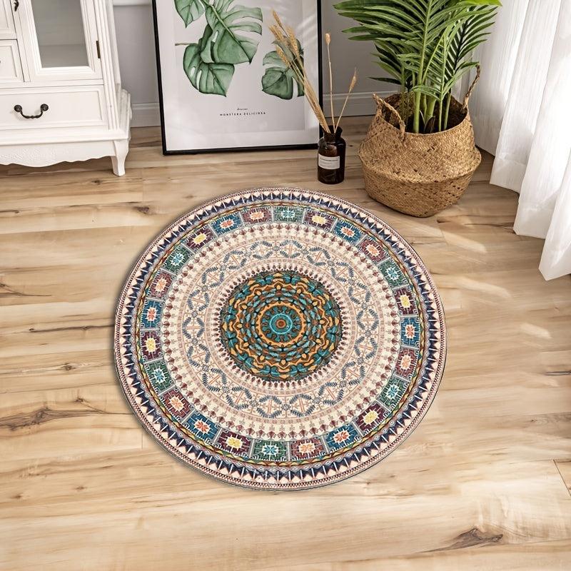 3D Illusion Rug Floor Carpet Swirl Design Visual Floor Mat Home Decor