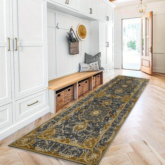Washable Kitchen Runner Rug Persian Boho Hallway Rug Distressed Mats