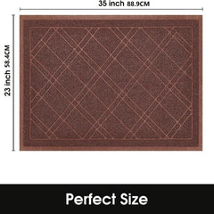 Indoor Door Mat Non Slip Absorbent Front Door Mat Washable Low Profile Entry Rug