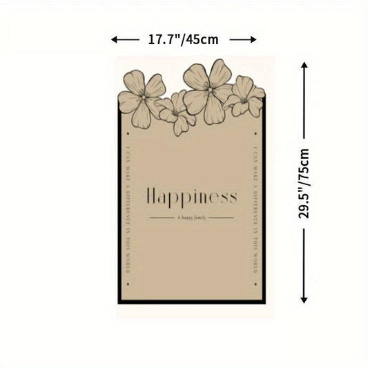 Vintage Floral Doormat Non-slip Absorbent Bath Mat
