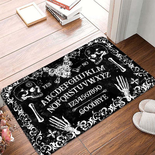 Gothic Skull Area Rug Non-Slip Floor Mat Machine Washable