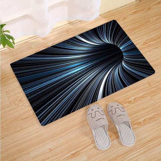 3D Vision Striped Polyester Rug for Living Room Floor Mat Decor