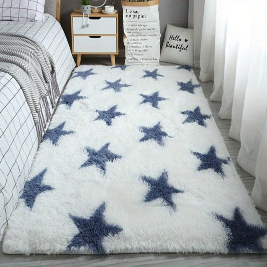 Star Plush Rug Non-slip Kitchen Floor Mat
