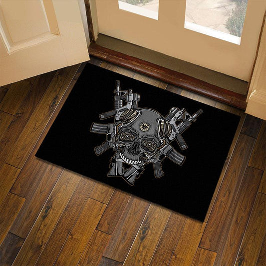 Halloween Zombie Skull Rug Non-slip Floor Mat