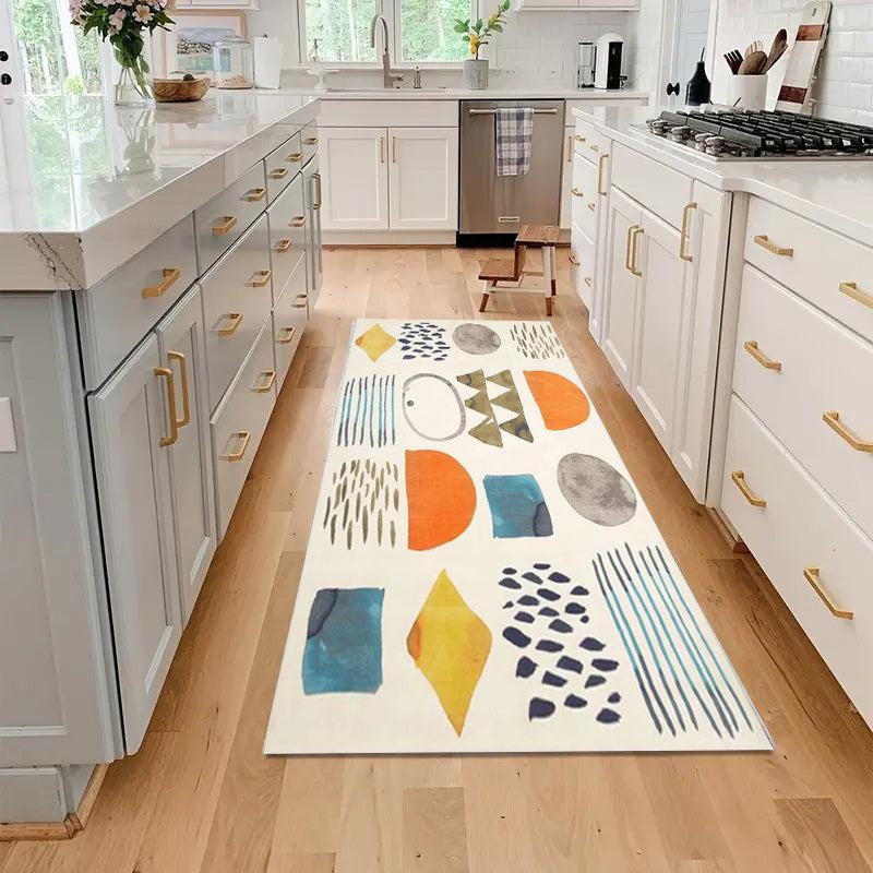 Geometric Shaggy Rug Soft Plush Carpet for Living Room Bedroom Nursery