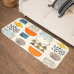 Geometric Shaggy Rug Soft Plush Carpet for Living Room Bedroom Nursery