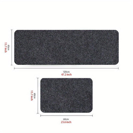 2pcs Anti Fatigue Kitchen Mat Set, Non-Slip Hallway Carpet, Absorbent Bath Mat
