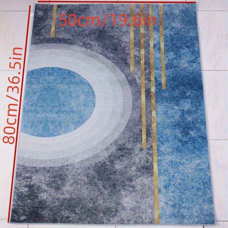 Light Semicircle Pattern Indoor Mat Non slip Washable Floor Mat