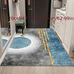Light Semicircle Pattern Indoor Mat Non slip Washable Floor Mat