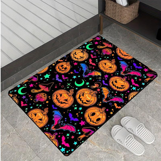 Halloween Pumpkin Carpet Colorful Area Rug Decorate Home