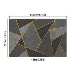 Soft Geometric Area Rug Modern Nordic Anti Slip Machine Washable Rug