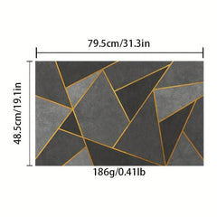 Soft Geometric Area Rug Modern Nordic Anti Slip Machine Washable Rug