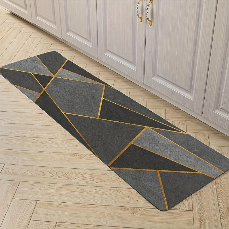 Soft Geometric Area Rug Modern Nordic Anti Slip Machine Washable Rug