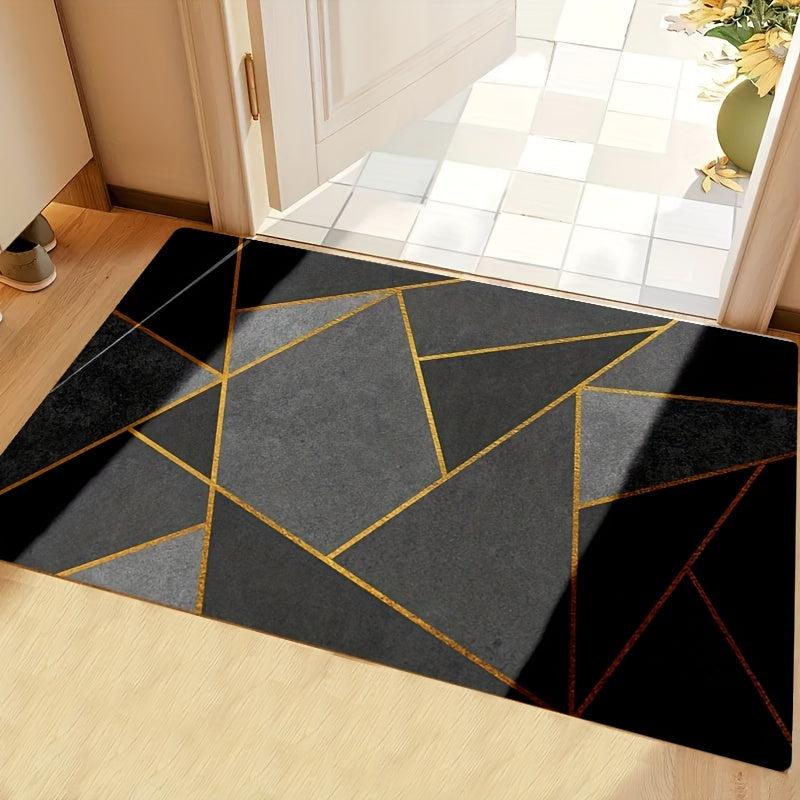 Soft Geometric Area Rug Modern Nordic Anti Slip Machine Washable Rug