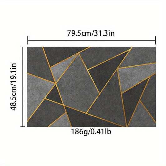 Soft Geometric Area Rug Modern Nordic Anti Slip Machine Washable Rug