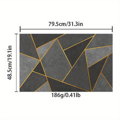 Soft Geometric Area Rug Modern Nordic Anti Slip Machine Washable Rug