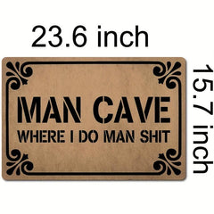 Non Slip Floor Mat Indoor Outdoor Use Doormat Bedroom Accessory Man Cave Decor