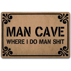 Non Slip Floor Mat Indoor Outdoor Use Doormat Bedroom Accessory Man Cave Decor