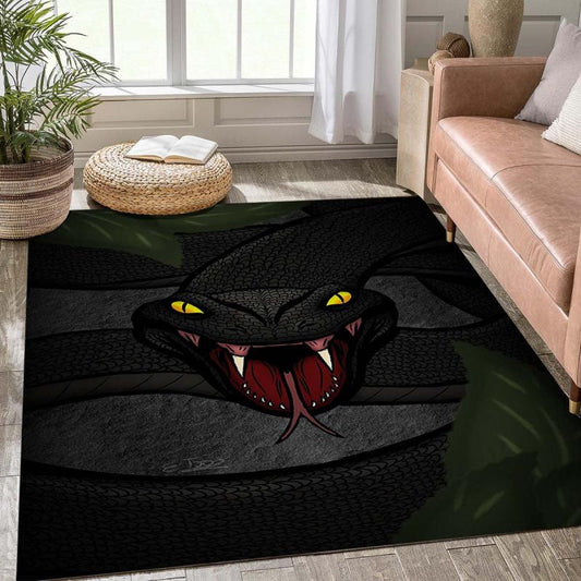 Snake Pattern Non-Slip Floor Mat for Home Decor