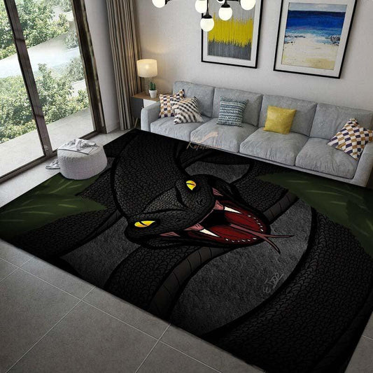 Snake Pattern Non-Slip Floor Mat for Home Decor