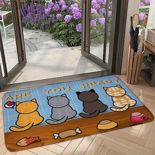 Eco Friendly Non Slip Door Mat Flannel Living Room Bedroom Mat