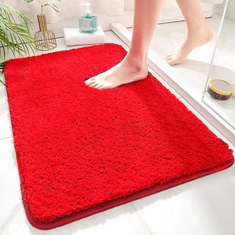 Non Slip Cashmere Bathroom Mat Absorbent Soft Toilet Floor