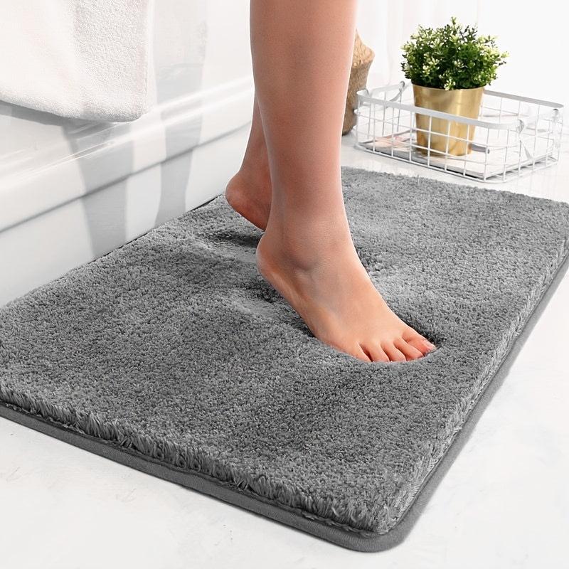 Non Slip Cashmere Bathroom Mat Absorbent Soft Toilet Floor