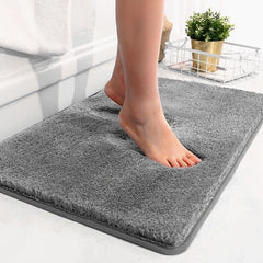 Non Slip Cashmere Bathroom Mat Absorbent Soft Toilet Floor