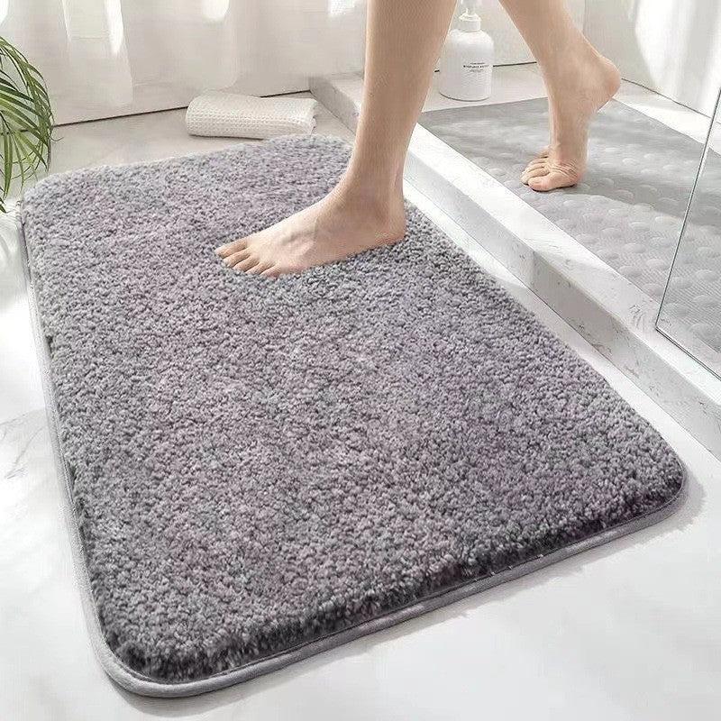 Non Slip Cashmere Bathroom Mat Absorbent Soft Toilet Floor