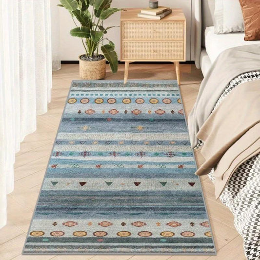 Fluffy Faux Wool Area Rug Soft Bedroom Carpet Washable Living Room