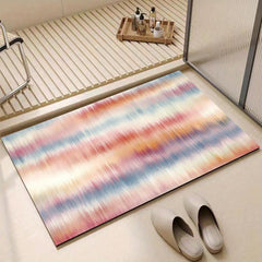 Absorbent Abstract Bath Rug Non-slip Mat