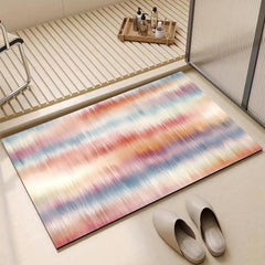 Absorbent Abstract Bath Rug Non-slip Mat