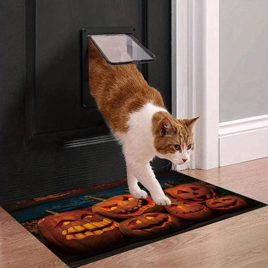 Halloween Pumpkin Area Rug Non-slip Soft Mat