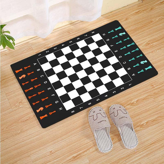 Checkered Rug Moroccan Checkerboard Carpet Washable Area Rug