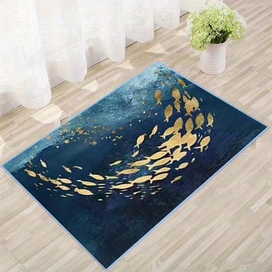 Dolphin Print Floor Mat Anti-slip Entrance Doormat