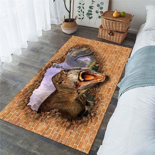 Dinosaur Pattern Rug Home Office Bedroom Living Room Carpet