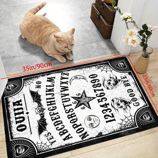 Halloween Gothic Rug Vintage Pattern Soft Washable Area Rug Non Slip Durable